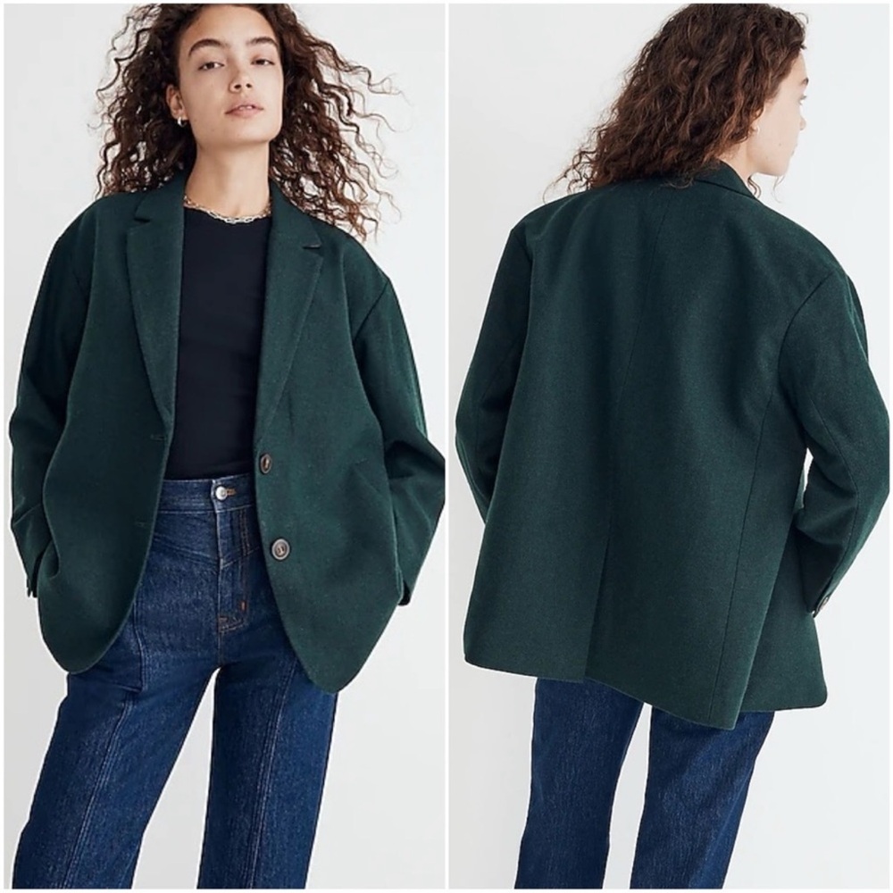 NWT Madewell Brushed Oversized Dorset Blazer - Size 2XL